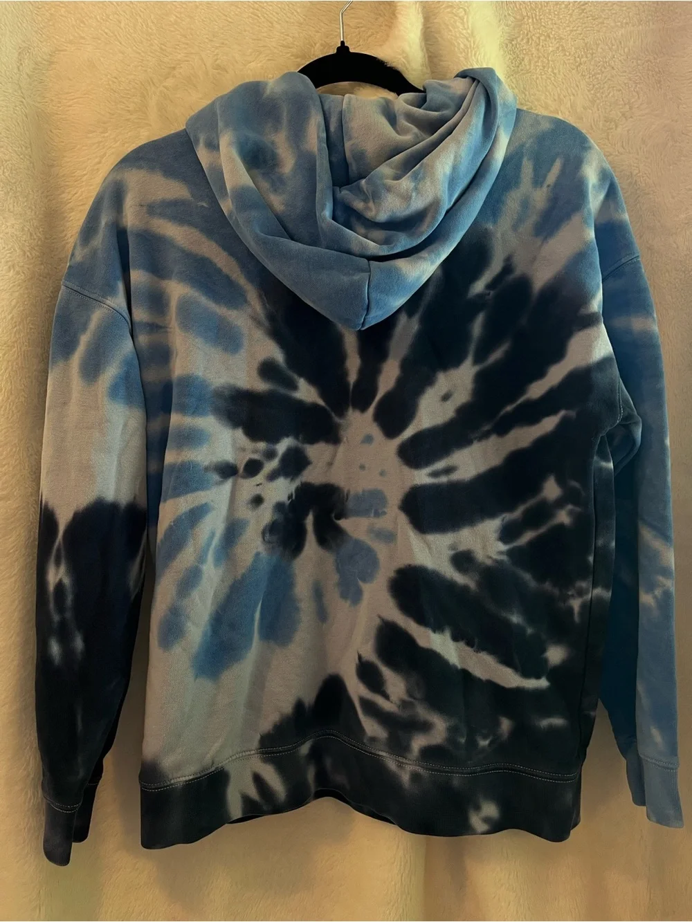 GAP Teen Blue Tie-Dye Pullover Hoodie Sweatshirt